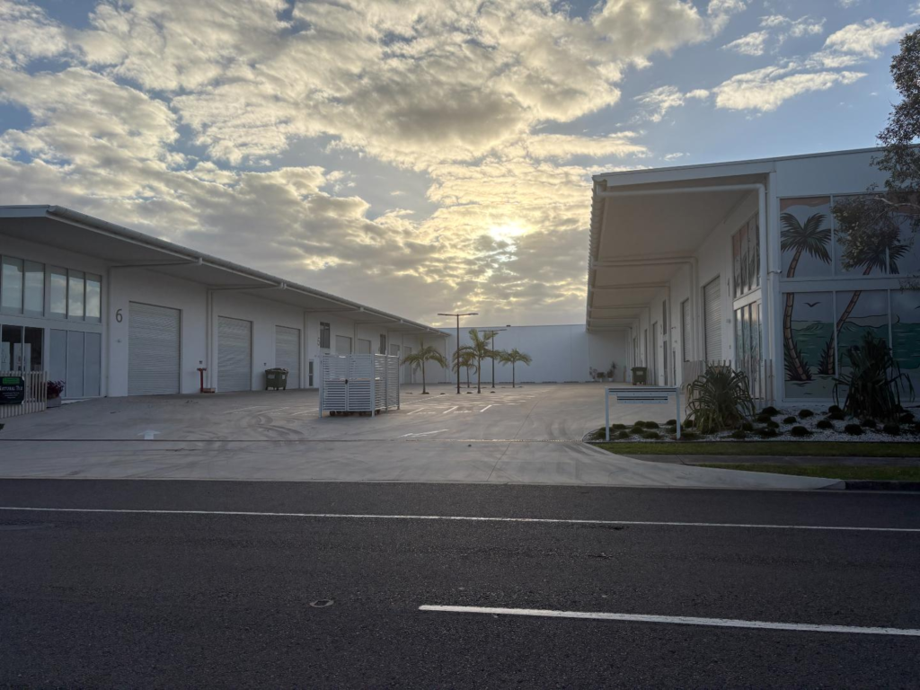 Coolum Industrial Park industrial sheds new